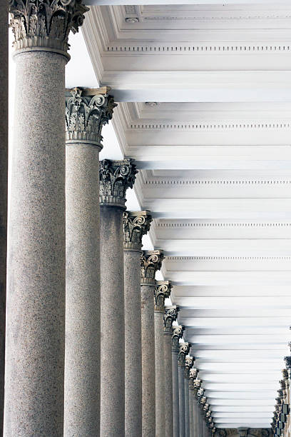 연립 클래식 스톤 컬럼 - ionic column neo classical classical greek 뉴스 사진 이미지