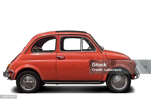 Clásico Fiat 500 Convertible Foto de stock y más banco de imágenes de 500 - 500, Coche, Fondo blanco