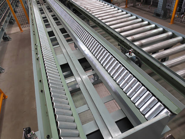 istock Conveyor for transporting the plant. 525273599