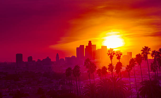 istock Downtown Los Angeles photographed at sunset 525275061