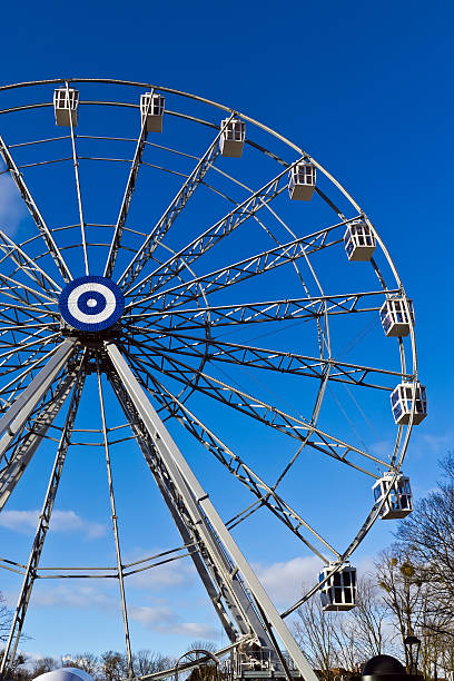istock Ferris wheel against the blue sky 525296957