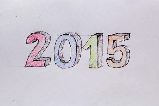 New 2015 Year stock photo