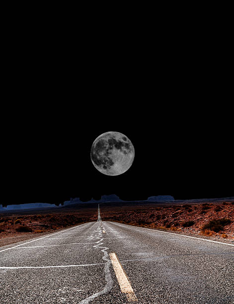 istock Moon at end  of Road 525298441