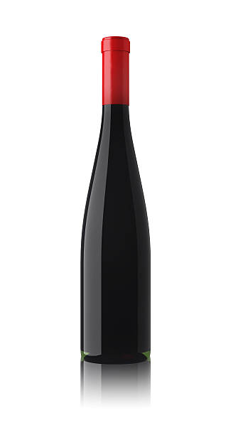 istock Red Wine Bottle Isolated on White Background 525298851