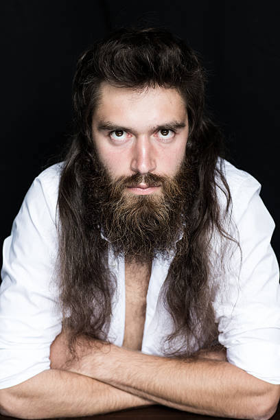 istock Portrait of young man with beard. 525299299