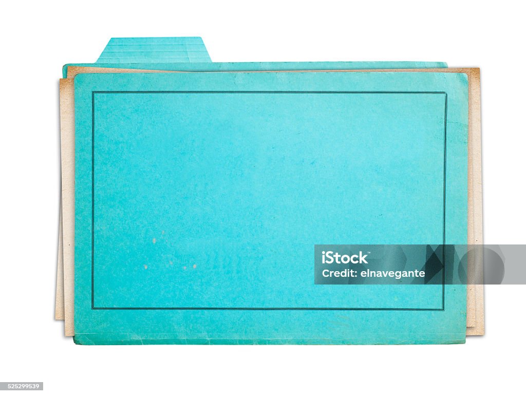 Old Rmd Folder Old Folder Isolated Stock Photo - Download Image Now - Blank, Blue ...