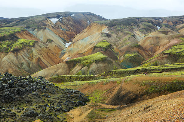 istock Multicolored mountains at Landmannalaugar, 525318303
