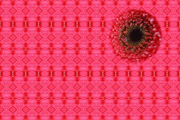 Idea for pink flower.(Wallpaper concept)