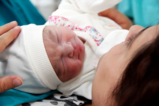 istock Newborn and Mother in hospital 525321043
