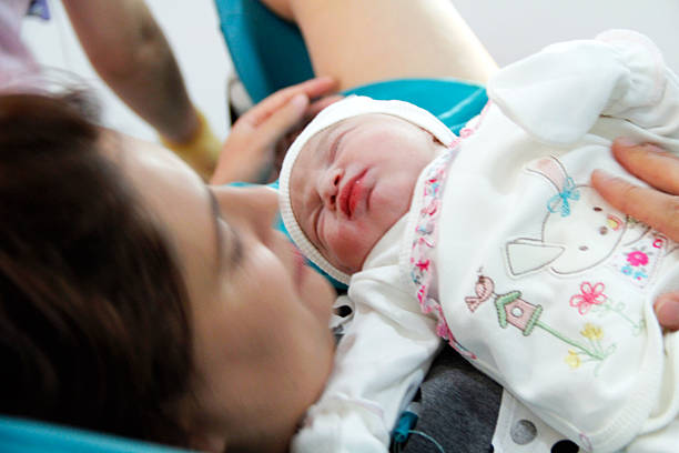 istock Newborn and Mother in hospital 525321063