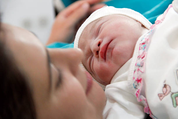 istock Newborn and Mother in hospital 525321069