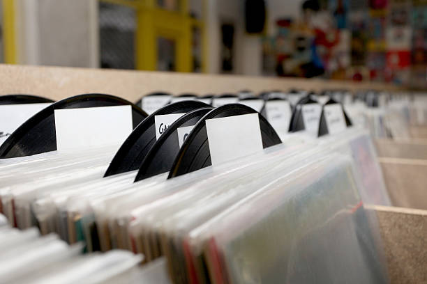 istock Vintage Vinyl Records 525323673