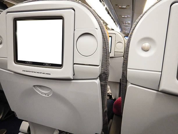 istock modern vehicle airplane seats with tv 525326345