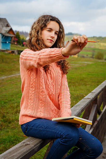 istock Young artist at mountain 525326485