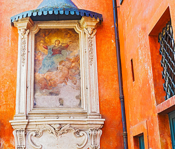 istock Madonna Assunta painting in Rome, Italy 525327377