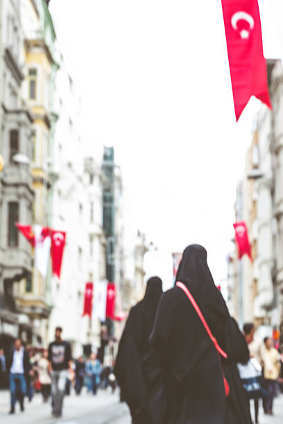 istock Turkish Women Wearing Burqa 525327537