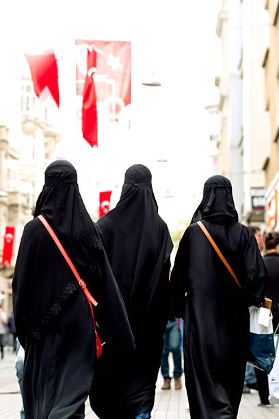 istock Turkish Women Wearing Burqa 525327581