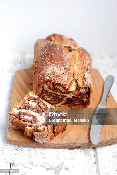 Chocolate Walnut Yeast Bread Selective Focus Stock Photo - Download Image Now - Baked Pastry Item, Bread, Cake