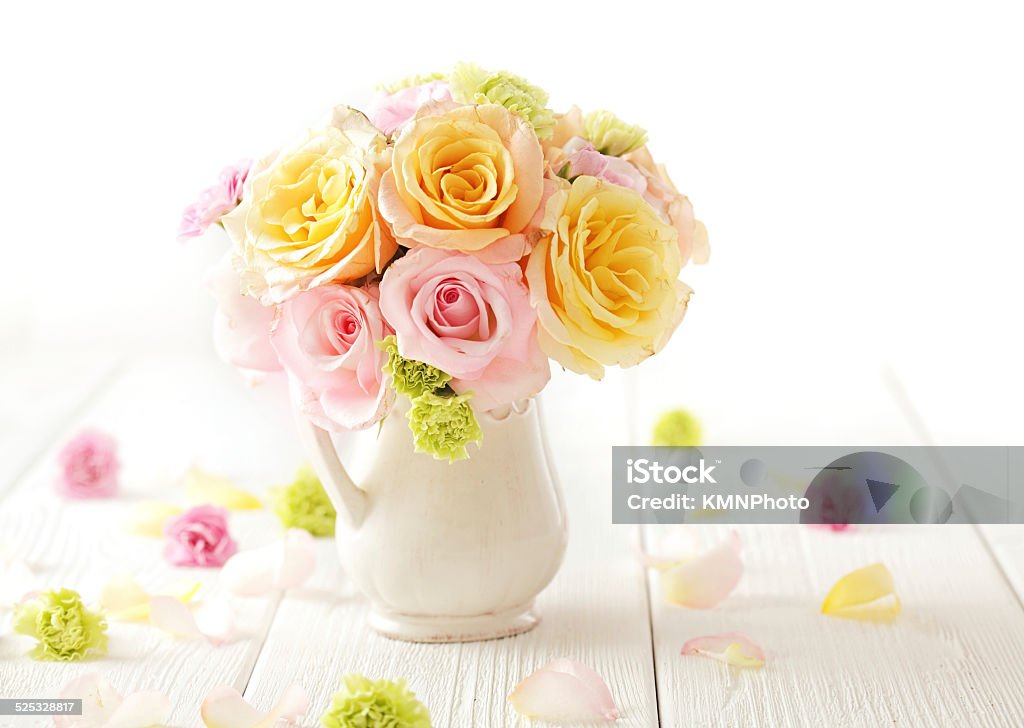 flowers bouquet of rose flowers Arrangement Stock Photo