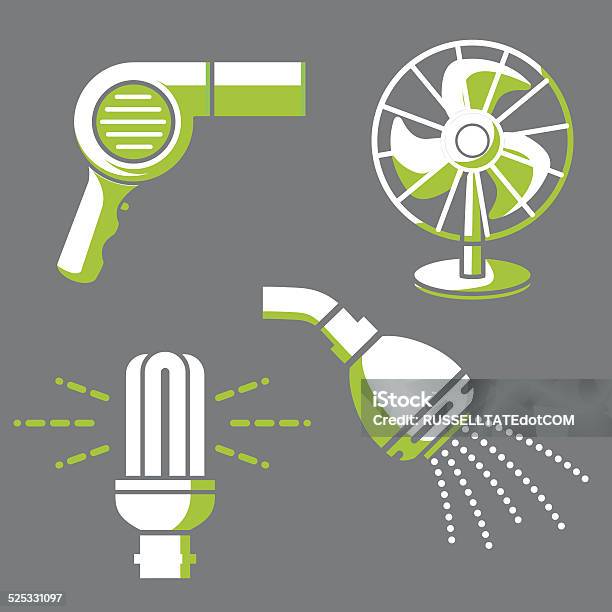 Energy Icons2 Stock Illustration - Download Image Now - Appliance, Electric Fan, Electrical Equipment