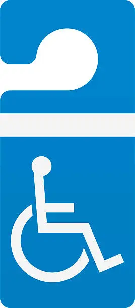 Vector illustration of Disabled Parking Sign