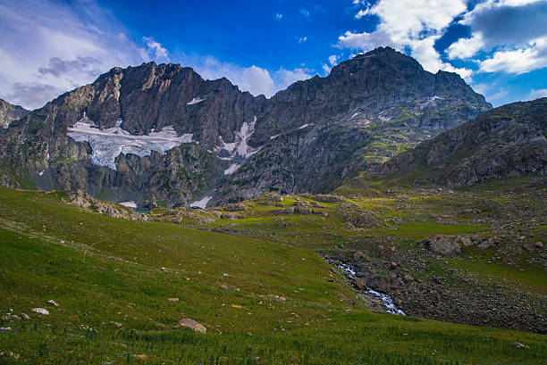 istock Snow patched Mountain and meadows 525331891