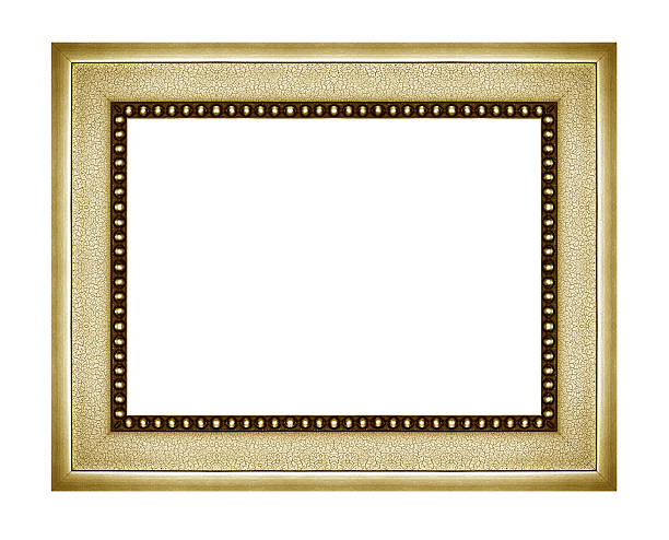 istock picture frame ancient vintage isolated on white background. 525333205