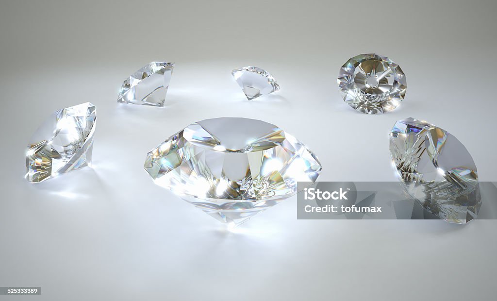 Diamond Crystal Stock Photo
