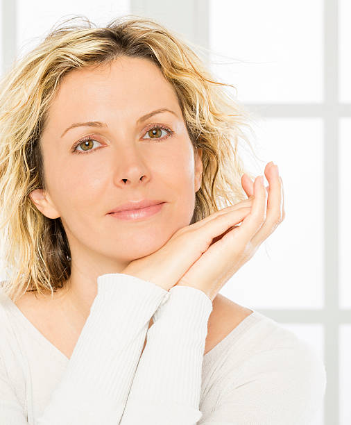 istock Woman, middle age and skin care. 525338639