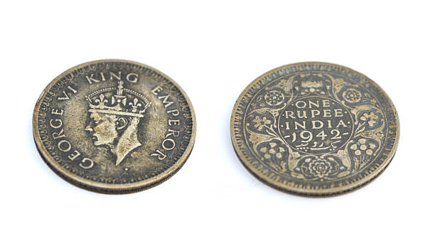 istock One Rupee India 1942-George VI king emperor 525339765