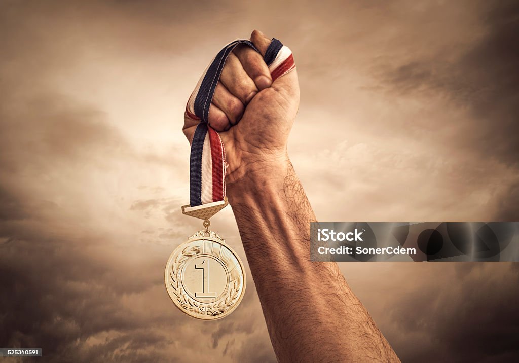 Award of Victory Medal Stock Photo