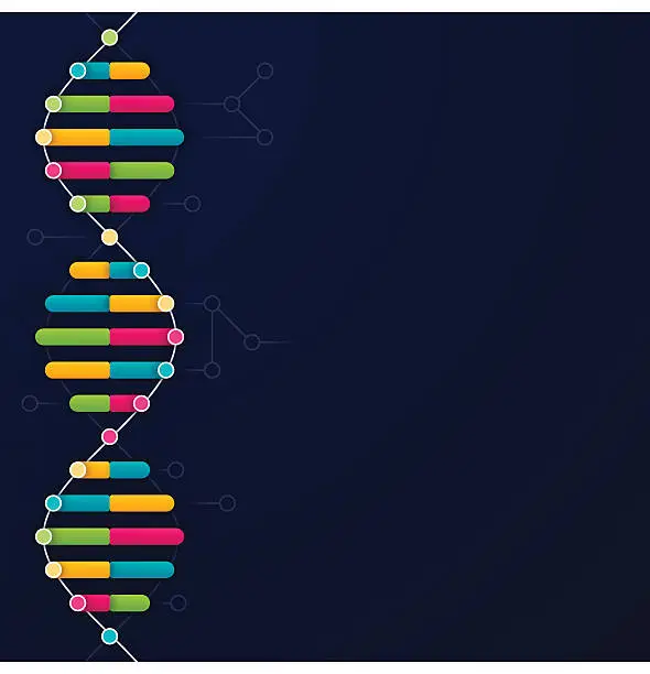 Vector illustration of DNA Background