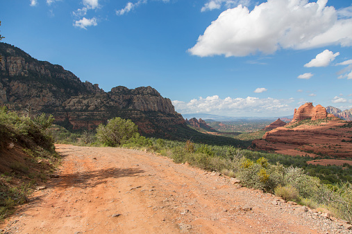 Off road track Sedona, Arizona with  landscape