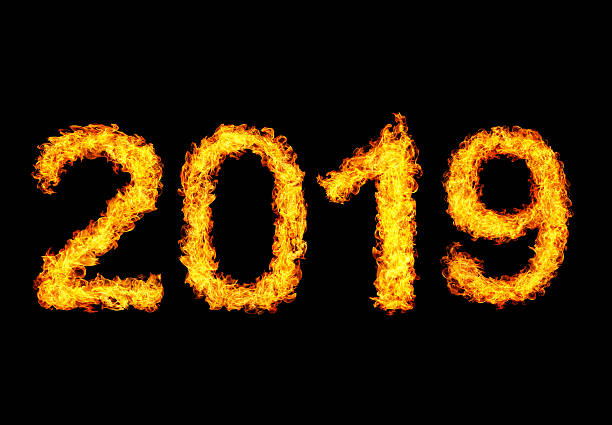 istock 2019 year text made of flames 525343519