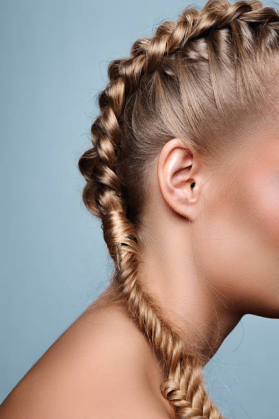 istock Beauty model with pigtails 525344089