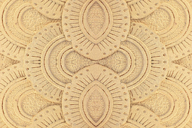 istock Details of wall sandstone texture background. 525346137
