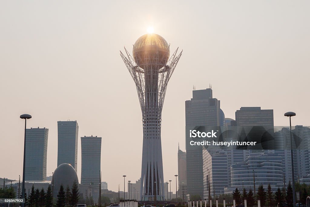 Baiterek Tower Baiterek Tower Astana Kazakhstan Stock Photo