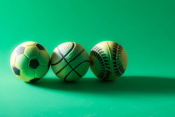 three balls stock photo