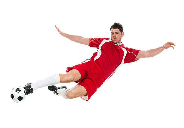 istock Soccer player kicking the ball 525349932