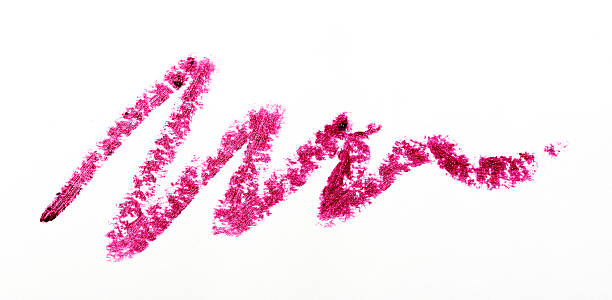 istock Purple color lipstick stroke 525350148