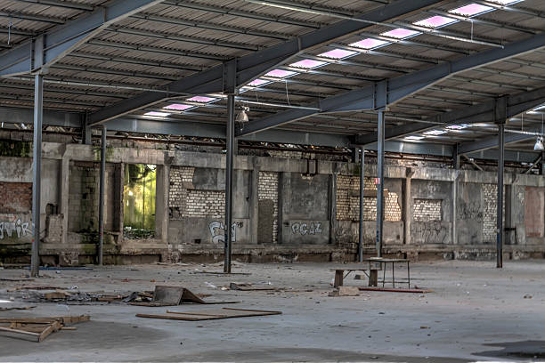 istock hall and abandoned table and chair 525350977