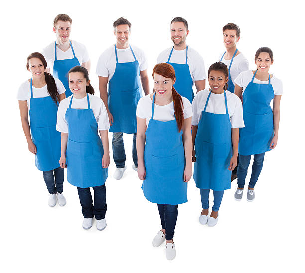 istock Diverse group of professional cleaners 525351273