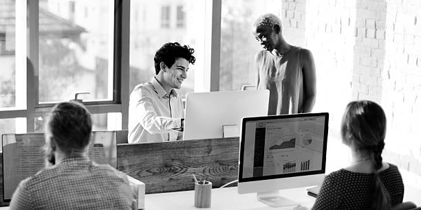 istock Business People Meeting Discussion Working Office Concept 525352124