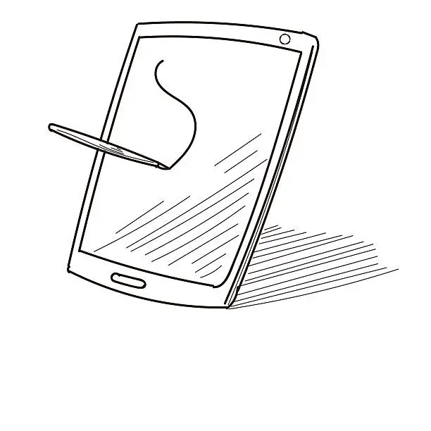 Vector illustration of Digital Tablet