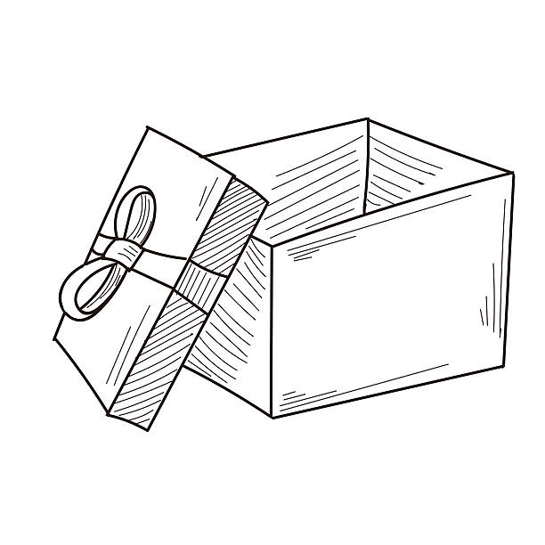 подарочная коробка - ding stock illustrations