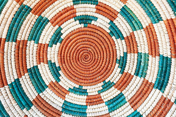 istock Navajo Wedding Basket Pattern Background 525353806
