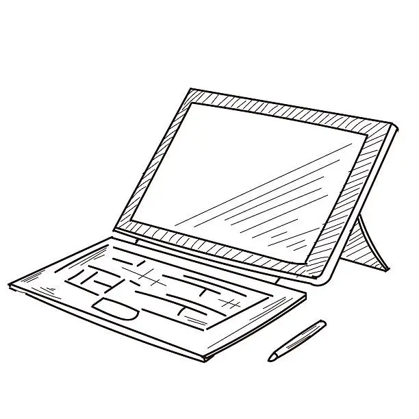 Vector illustration of Digital Tablet