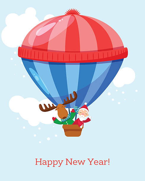 New year greeting vector art illustration