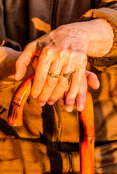 istock Old woman with the Cain 525354631