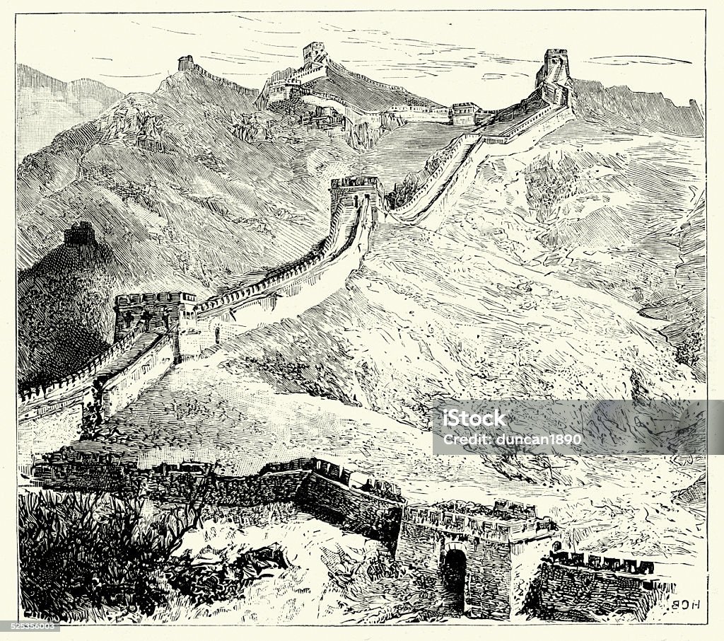 Ilustración de Gran Muralla China y más Vectores Libres de Derechos de Gran Muralla  China - Gran Muralla China, Anticuado, Ilustración - iStock
